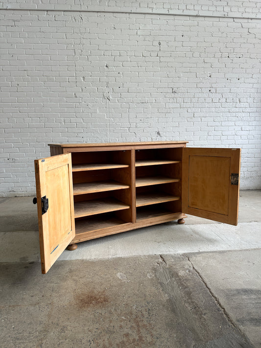 An Antique Pine English Cupboard c. 1880