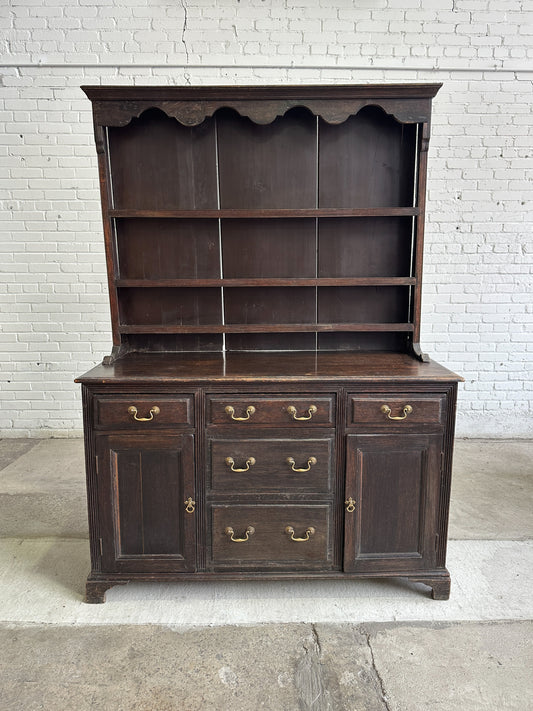 Antique Oak English Kitchen Dresser c. 1870