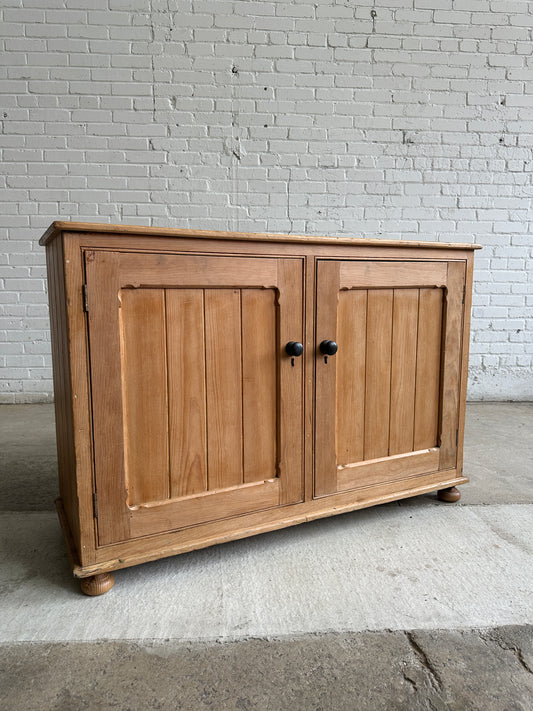 An Antique Pine English Cupboard c. 1880