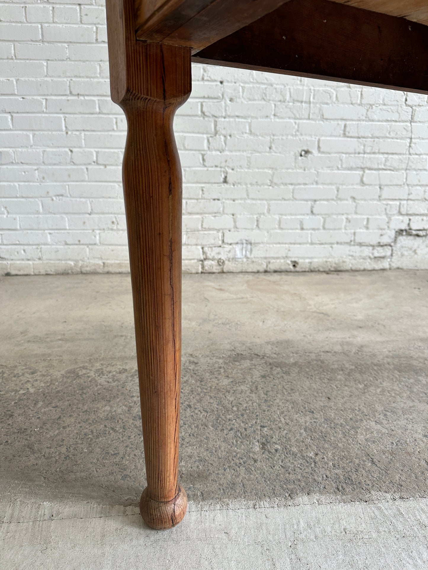 An Antique English Pitch Pine Desk c. 1900