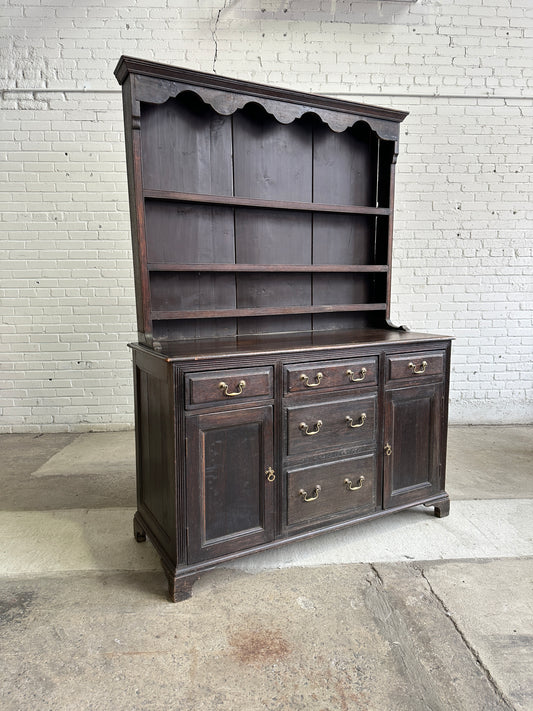 Antique Oak English Kitchen Dresser c. 1870