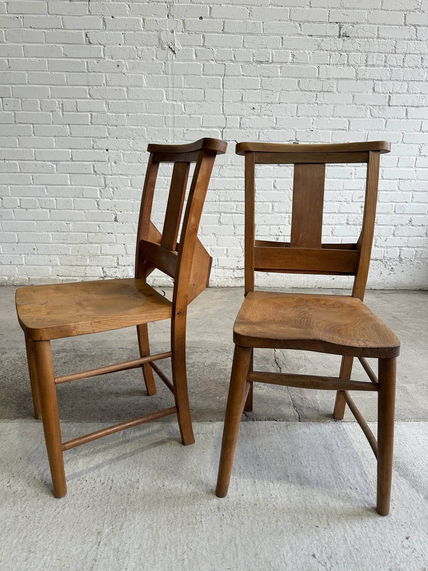 A Set of Six English Chapel Chairs from London c. 1910