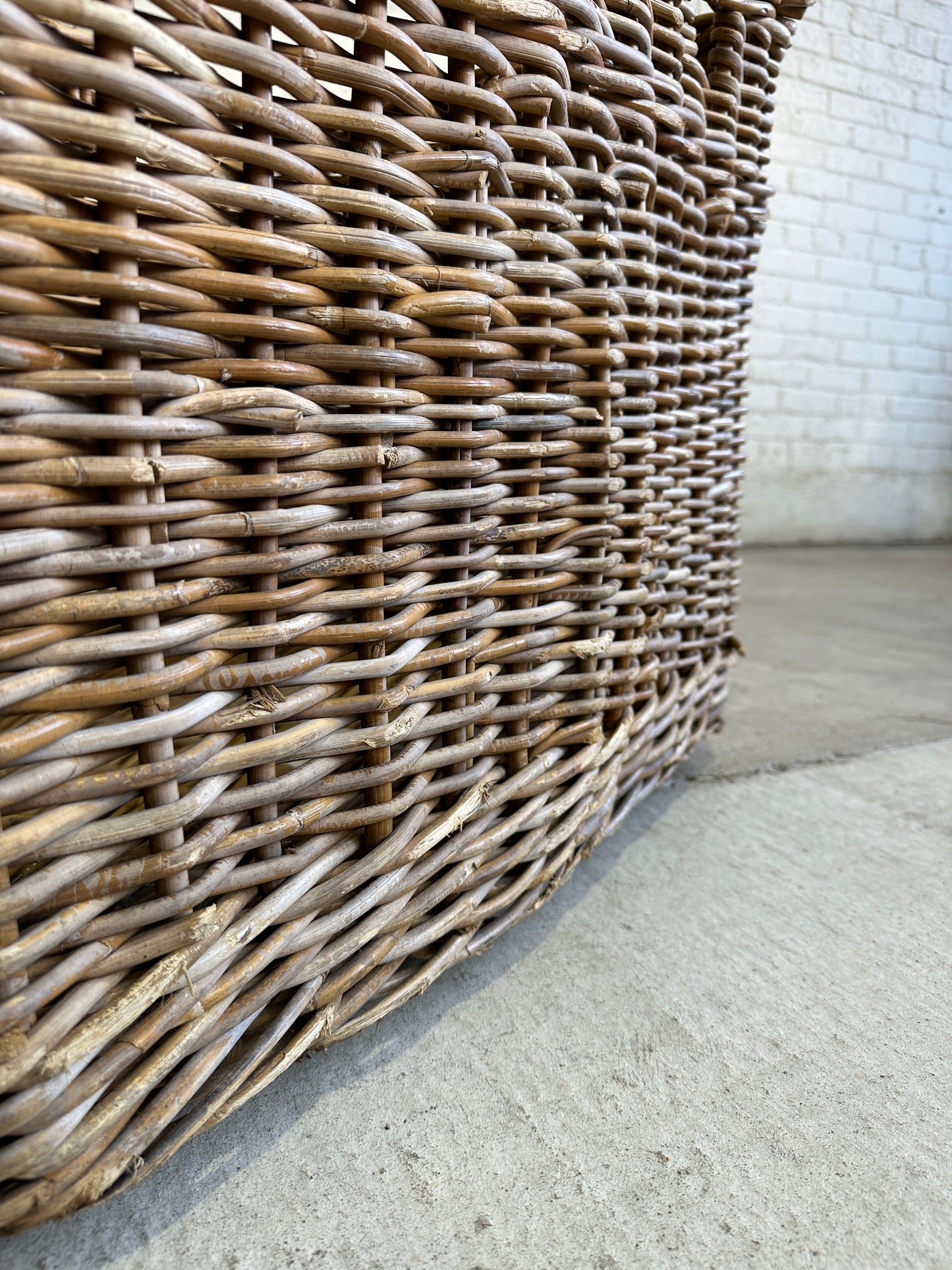 A Large Antique Wicker Mill Basket c. 1910