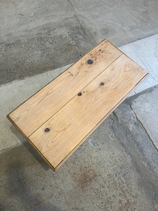 Petite Antique Pine English Coffee Table c. 1900