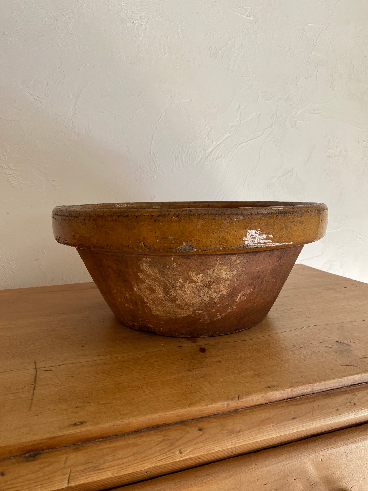 Antique French Dairy Bowl c. 1900