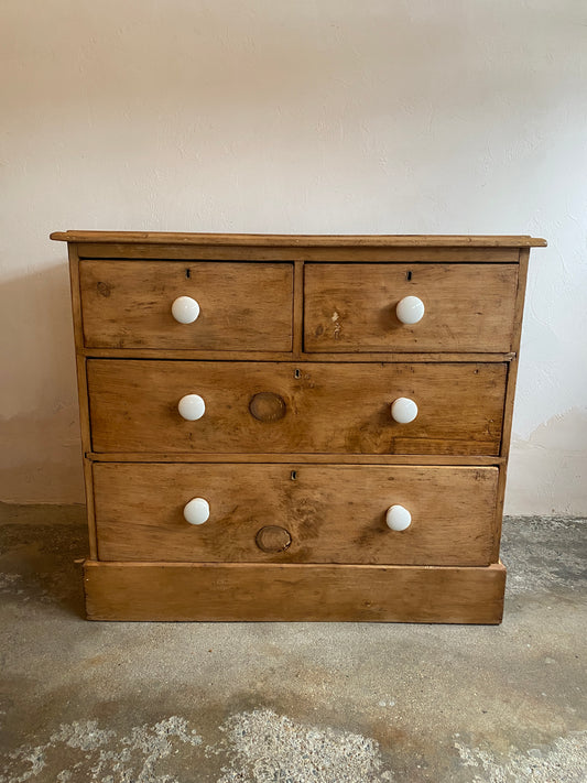 Antique English Chest of Drawers with Master Key c. 1890