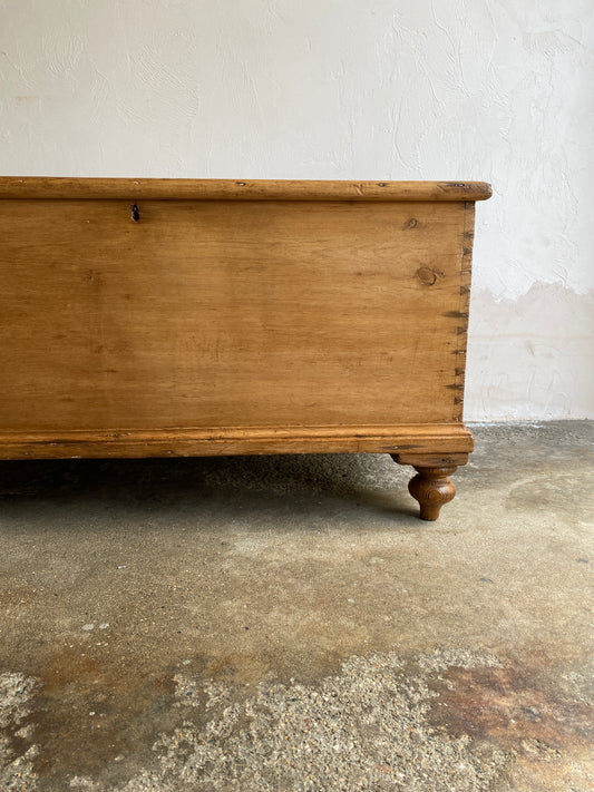 Antique Pine Box with Tulip Feet