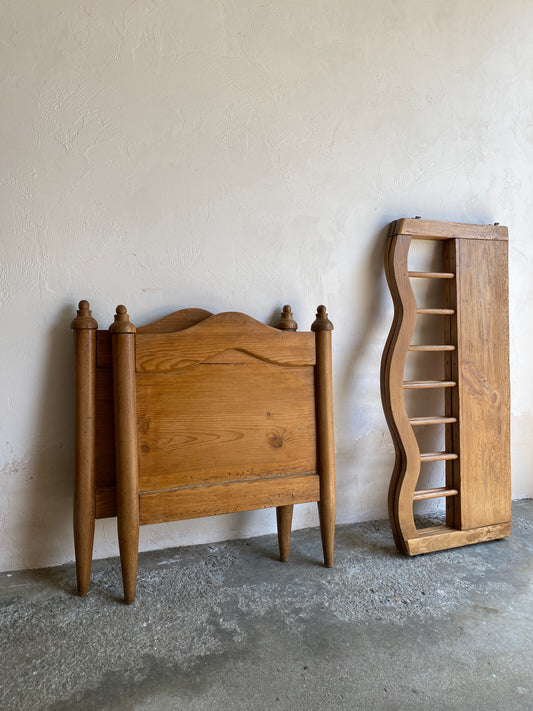 Antique Pine European Bassinet