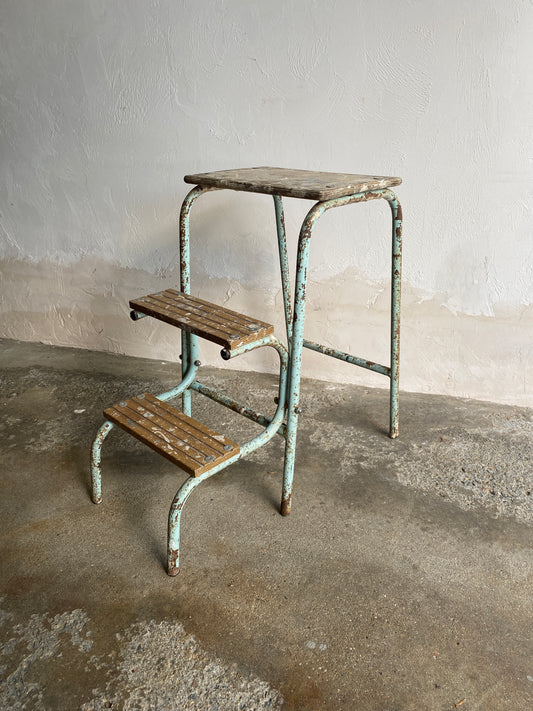 Antique Metamorphic Step Stool Circa 1920
