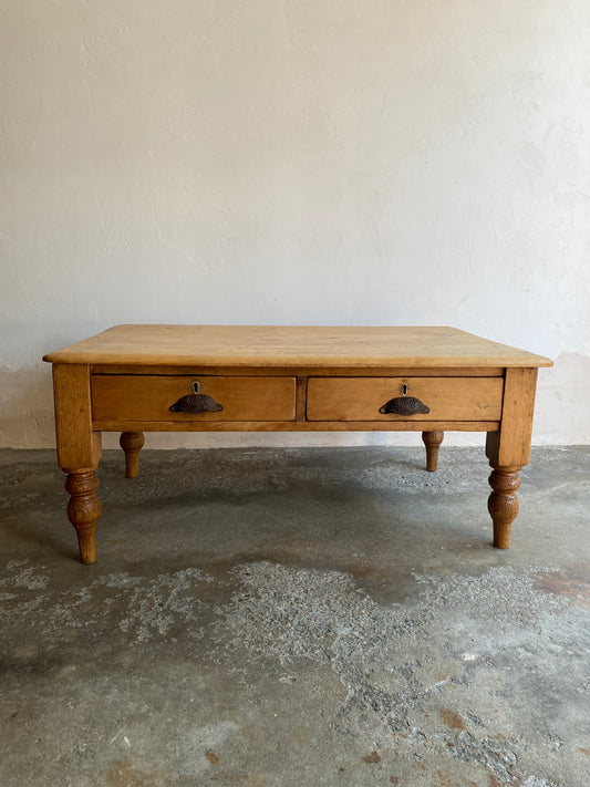 Antique Pine English Coffee Table c. 1880