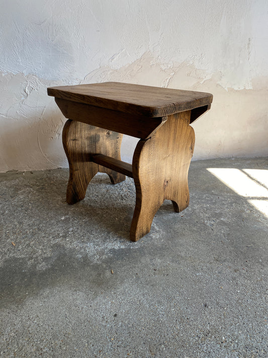 Antique Oak English Footstool c. 1900