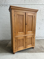 Antique Pine Four Door English Cupboard or Larder, c. 1880
