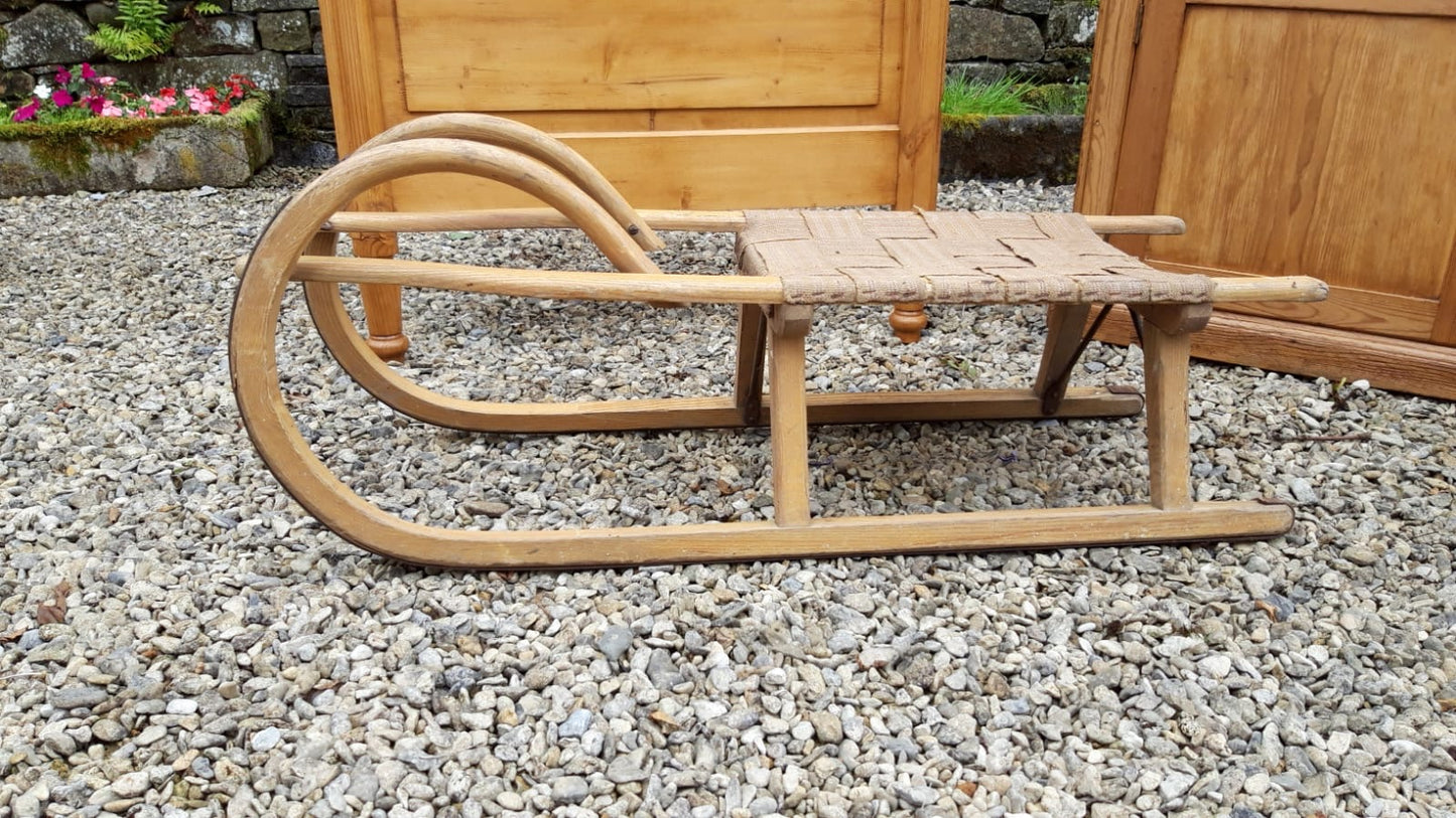Antique German Swoopy Sled, c. 1910