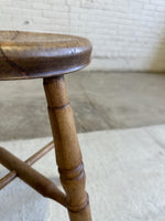 Antique English Elm Stool c. 1880