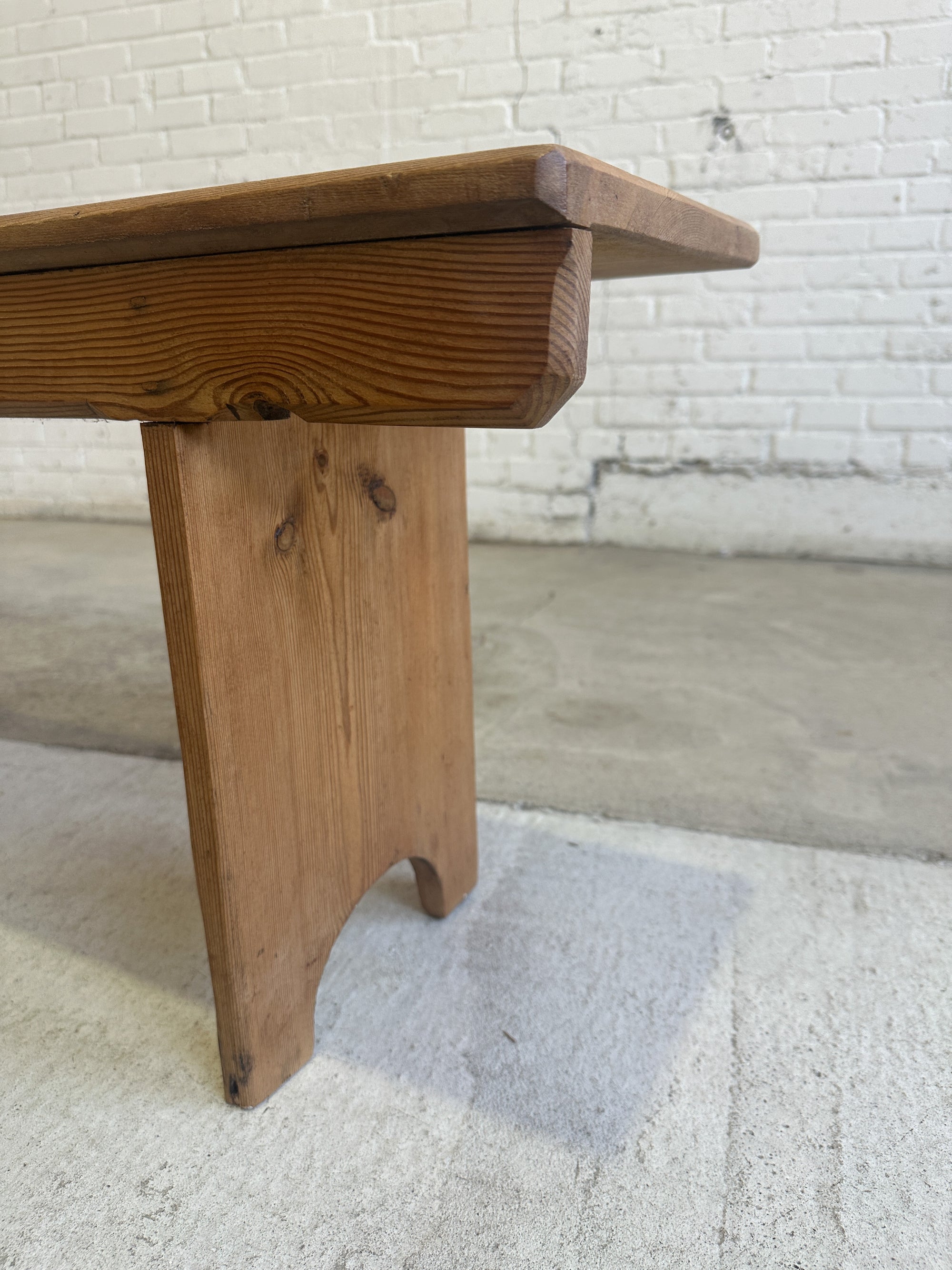 Antique English Pine Bench c. 1910