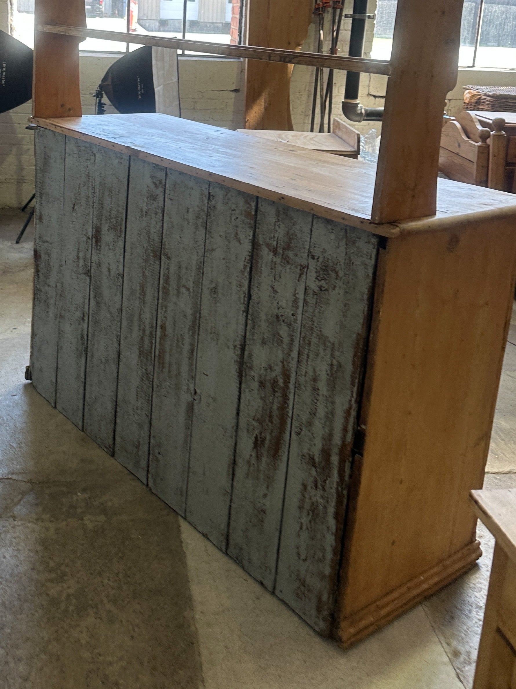 Antique Pine English Kitchen Dresser c. 1880