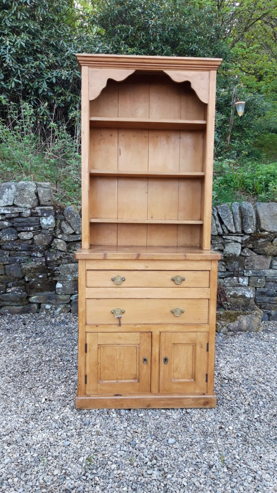 A Tall Narrow Pine English Dresser, c. 1900