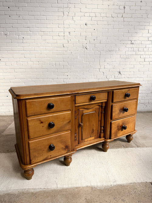 An Antique Pine English Sideboard, c. 1870
