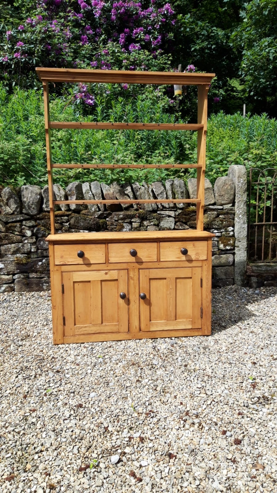 An Antique Pine English Kitchen Dresser c. 1880