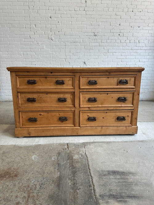Antique Pine English Dresser Base c. 1880