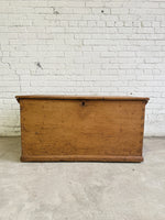 A Large and Rustic Antique Pine English Box c. 1880