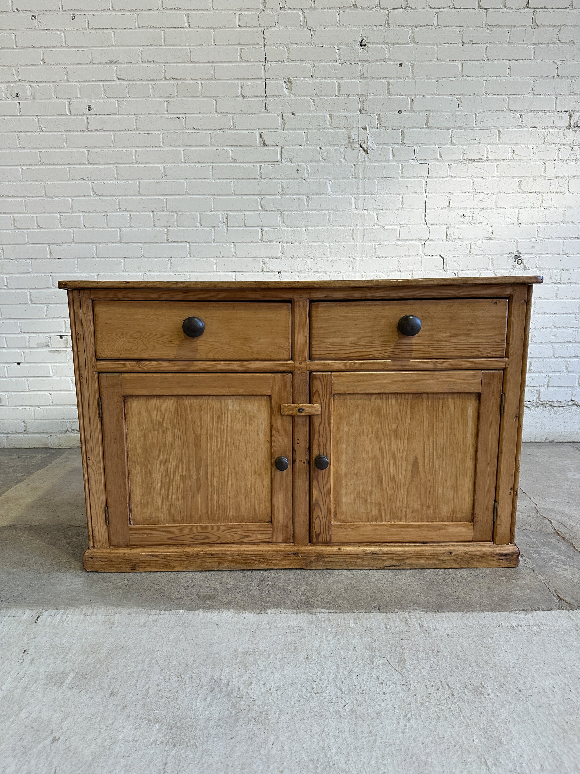 An English Antique Pine Cupboard Base, c. 1840