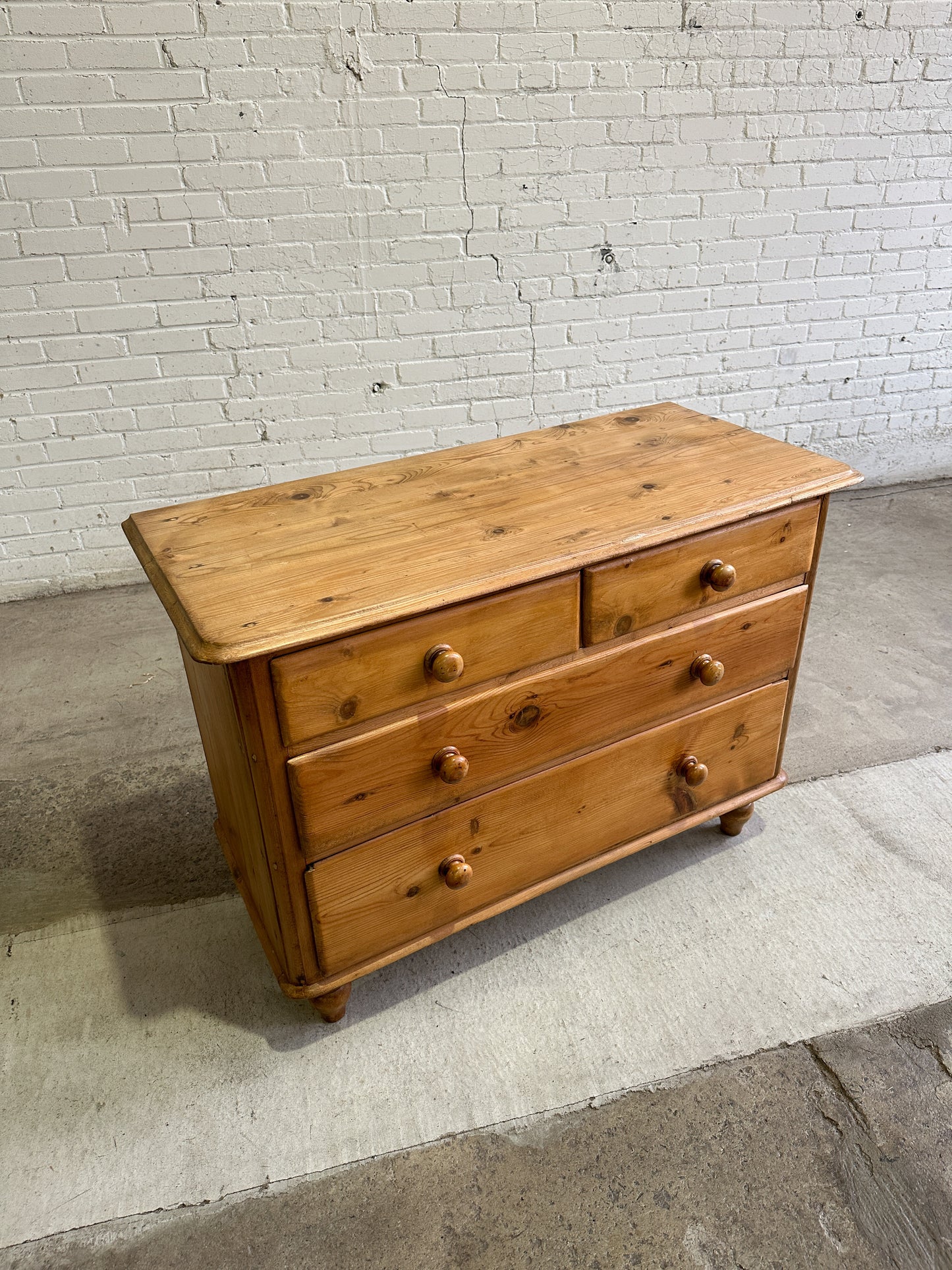 **On Hold** Antique Pine English Chest of Drawers c. 1880
