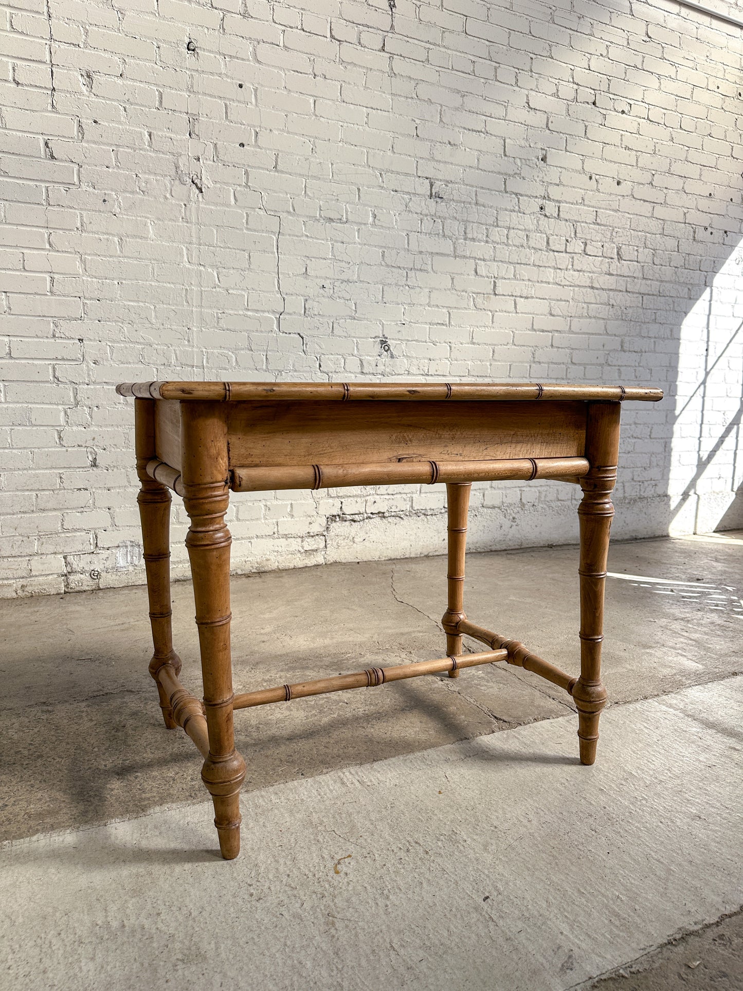 Antique French Faux Bamboo Table c. 1880