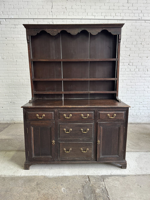 Antique Oak English Kitchen Dresser c. 1870