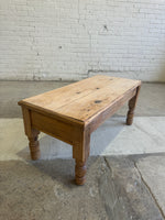 Petite Antique Pine English Coffee Table c. 1900