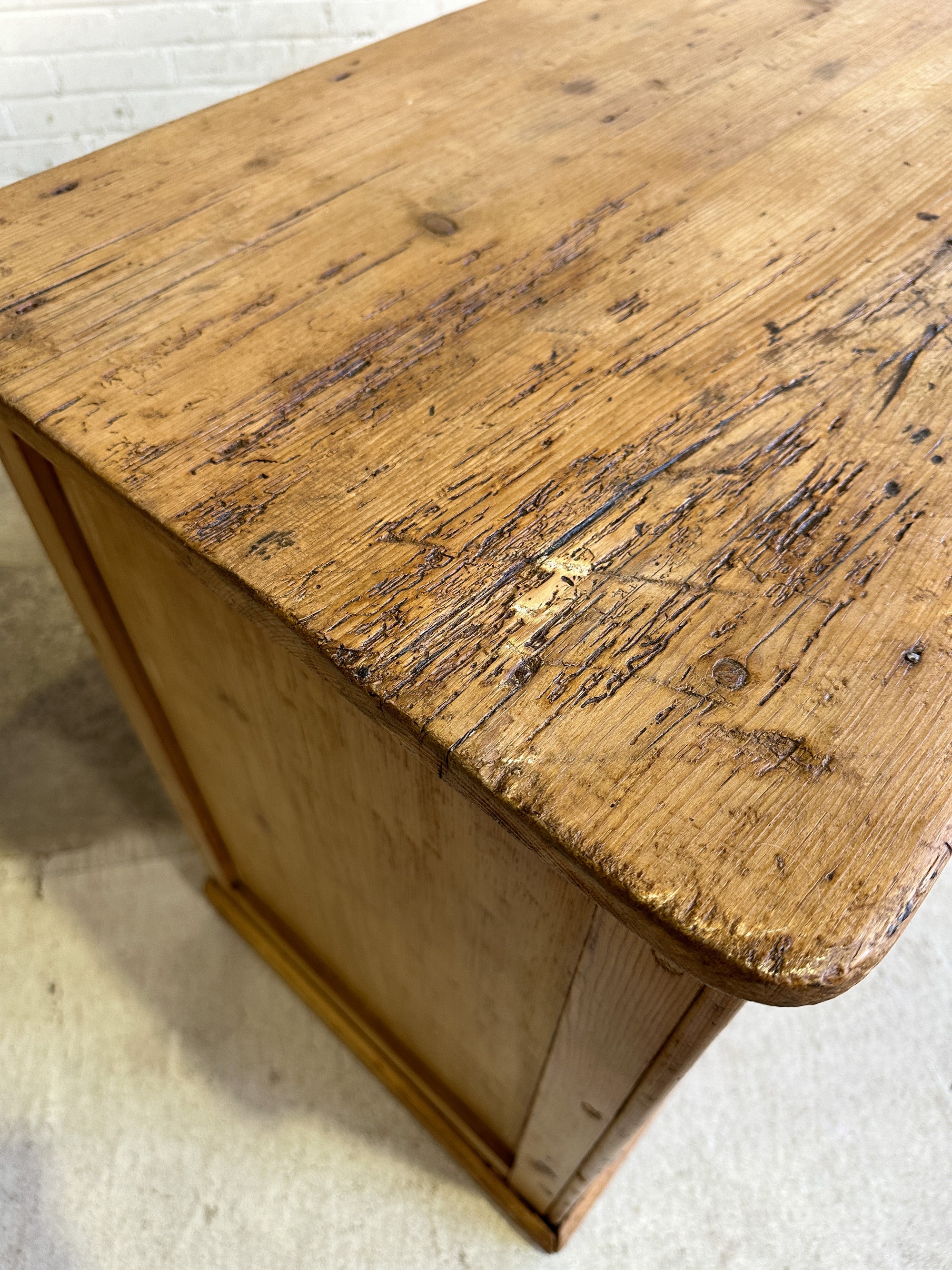 An English Antique Pine Cupboard Base, c. 1840