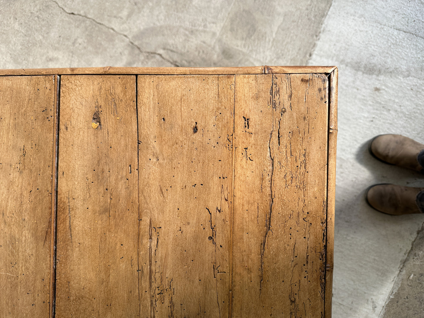 Antique French Faux Bamboo Table c. 1880