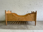 A Pair of Antique Pine Sleigh Beds c. 1900