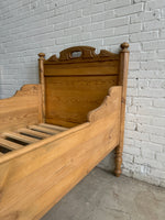 A Pair of Antique Pine Sleigh Beds c. 1900