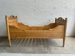 A Pair of Antique Pine Sleigh Beds c. 1900