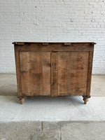 Antique Pine English Chest of Drawers with Mahogany Knobs c. 1880