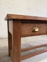 Antique Pine English Worktop Table or Island, c. 1900