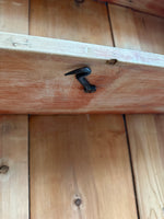 A Large Antique Pine Hanging Glass Display Case c. 1900