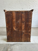 A Large Antique Pine Hanging Glass Display Case c. 1900