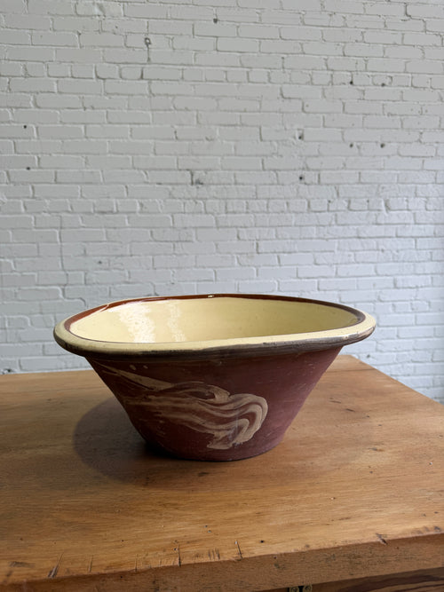A Large Antique English Dairy Bowl, c. 1890