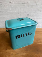 An English Antique Blue Bread Bin, c.1920