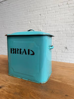 An English Antique Blue Bread Bin, c.1920