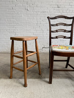 A Set of Six English Country House Chairs with Needlepoint Seats, c. 1900