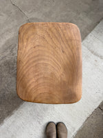 Tall Antique Pine English Stool, c. 1900