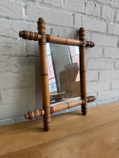 Antique French Faux Bamboo Mirrors, c. 1900