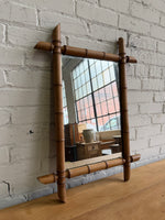Antique French Faux Bamboo Mirrors, c. 1900