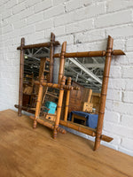 Antique French Faux Bamboo Mirrors, c. 1900