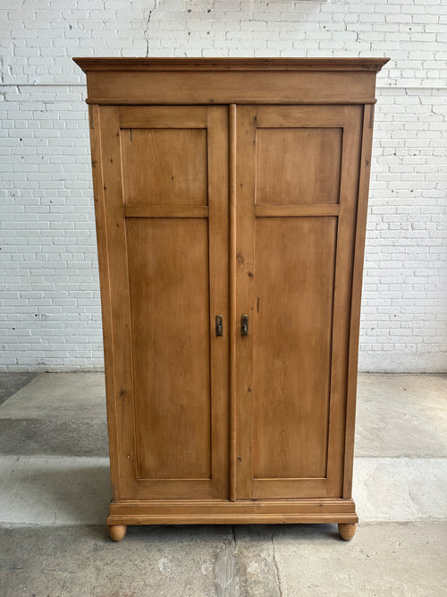 Antique Pine Collapsible Wardrobe c. 1900