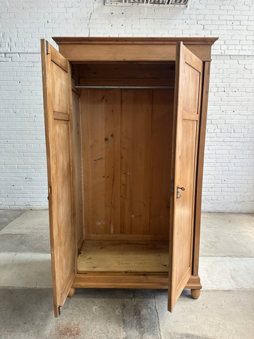 Antique Pine Collapsible Wardrobe c. 1900