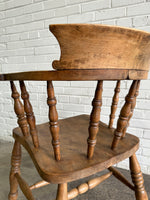 Antique English Smoker's Bow Chair, c. 1880